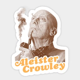 Aleister Crowley // Vintage Occult Paganism Fan Art Sticker